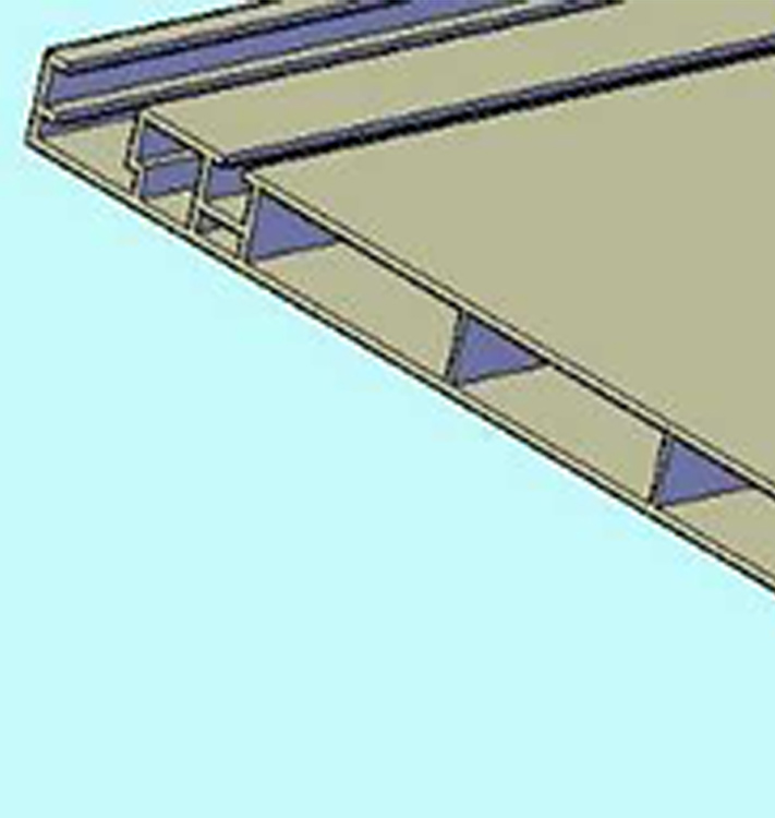 Binnenkast afwerkingsprofiel 3D tekening 02