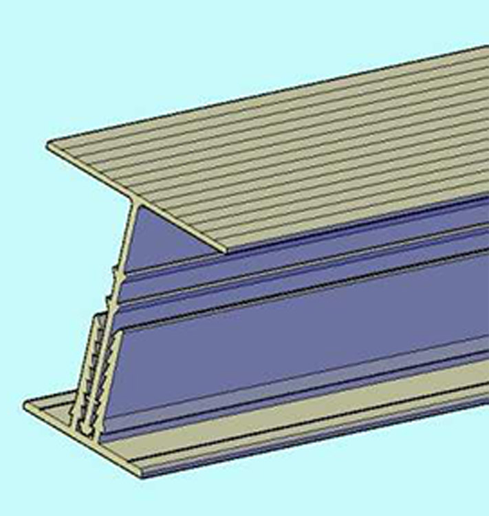 T-profiel 3D tekening 02