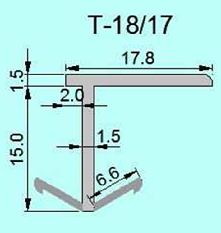 T profiel tekening 12